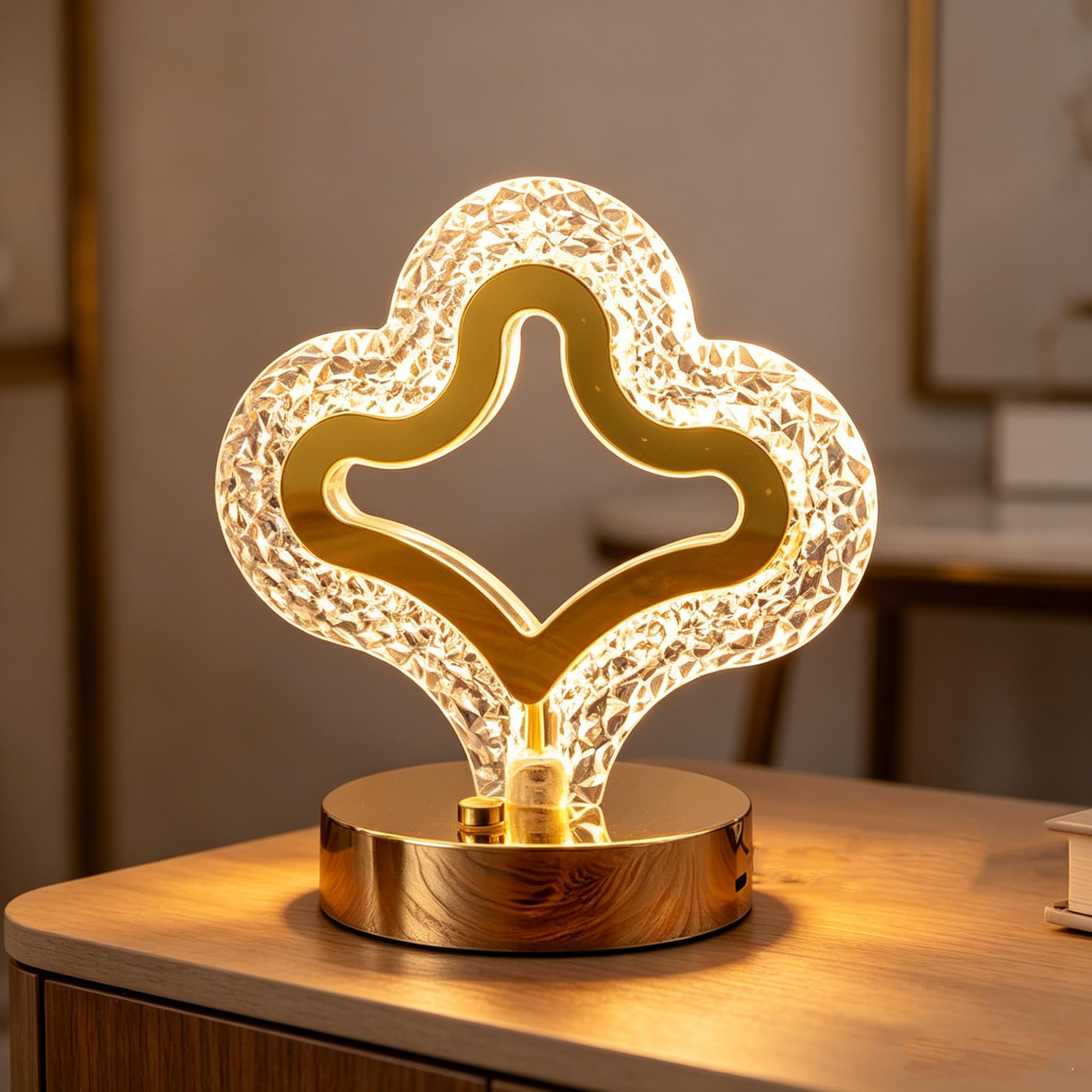 Maimeili Diamond Crystal Table Lamp Stepless Dimmable Desk Lamp — image 1