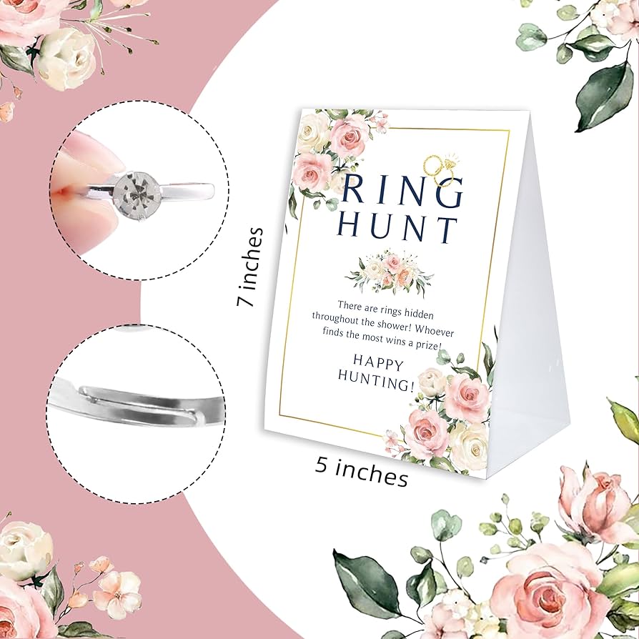 amazon-com-bridal-shower-ring-game-ring-hunt-bridal-shower-game-30-fake-rings-bridal-shower-decorations-wedding-games-bachelorette-party-games-for-guests-rh05-home-kitchen for Free Printable Bridal Shower Ring Game Amazon.com: Bridal Shower Ring Game, Ring Hunt Bridal Shower Game 30 fake rings, bridal shower decorations, wedding games, bachelorette party games for guests - RH05 : Home & Kitchen for Free Printable Bridal Shower Ring Game