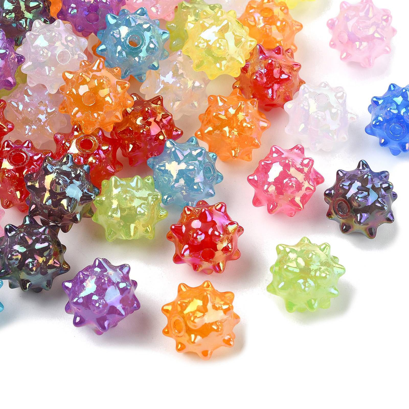 Perles d'espacement en acrylique lot de 50 pour fabriquer des cadeaux DIY