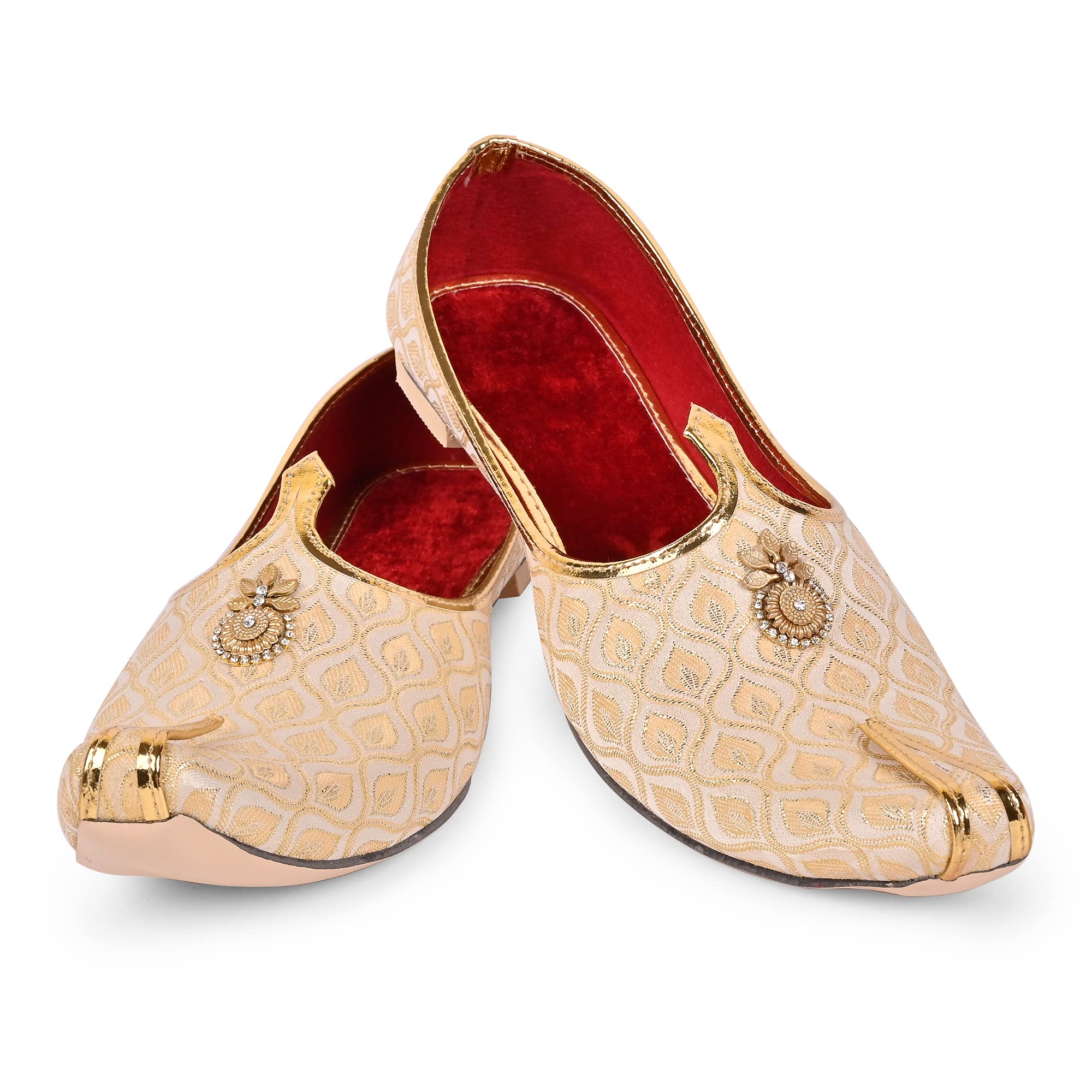 Royal Khwaab Mens Wedding Juttis/Punjabi Jutti & Sherwani Juti, Pure Traditional & Stylish Ethnic Mojaris/Wedding Shoes 100% Comfortable & Handcrafted RK-J6(B11)-9 (B0C2ZVTPZ6) Amazon Price History, Amazon Price Tracker