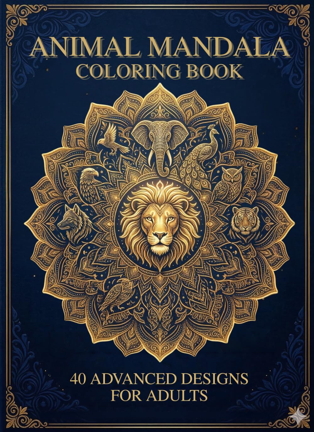 ANIMAL MANDALA COLORING BOOK: 40 ADVANCED DESIGNS FOR ADULTS