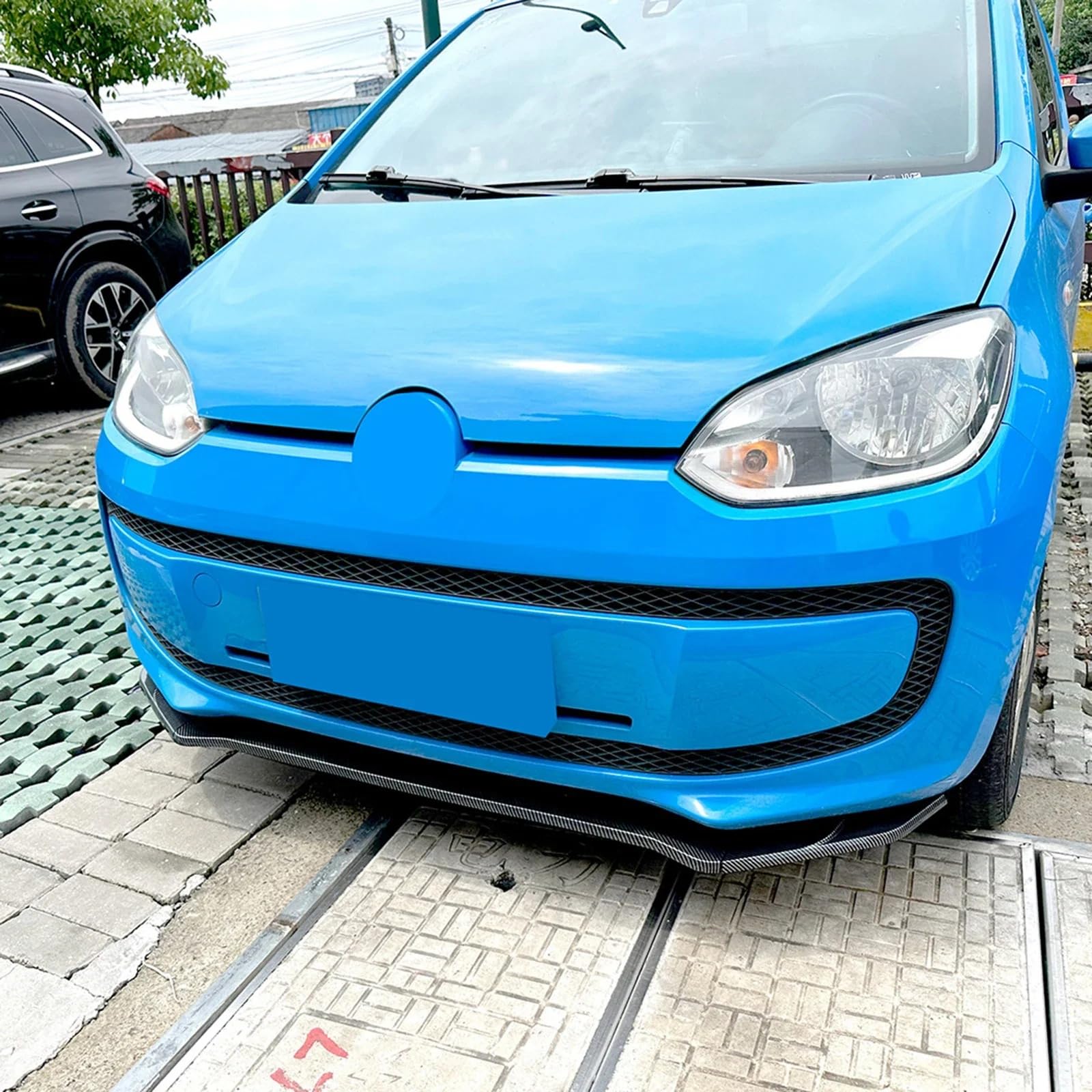 dla Volkswagen UP 2011 2012 2013-2015 Przedni zderzak, listwa, dolny dyfuzor, spojler akcesoria, przednia krawędź, zestawy nadwozia, tuning (połyskujący czarny)