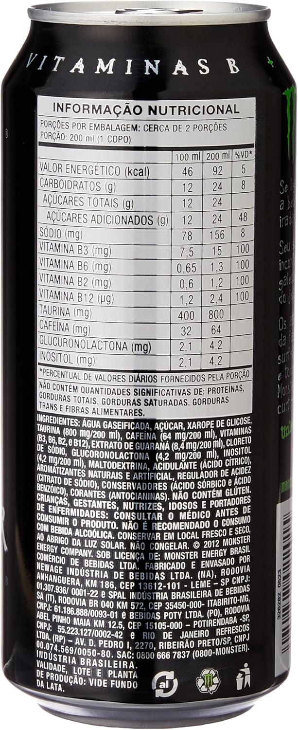 Revisão Pack Monster Energy 473Ml - 6 Unidades 2 81Pl15Aclul. Ac Sl1500