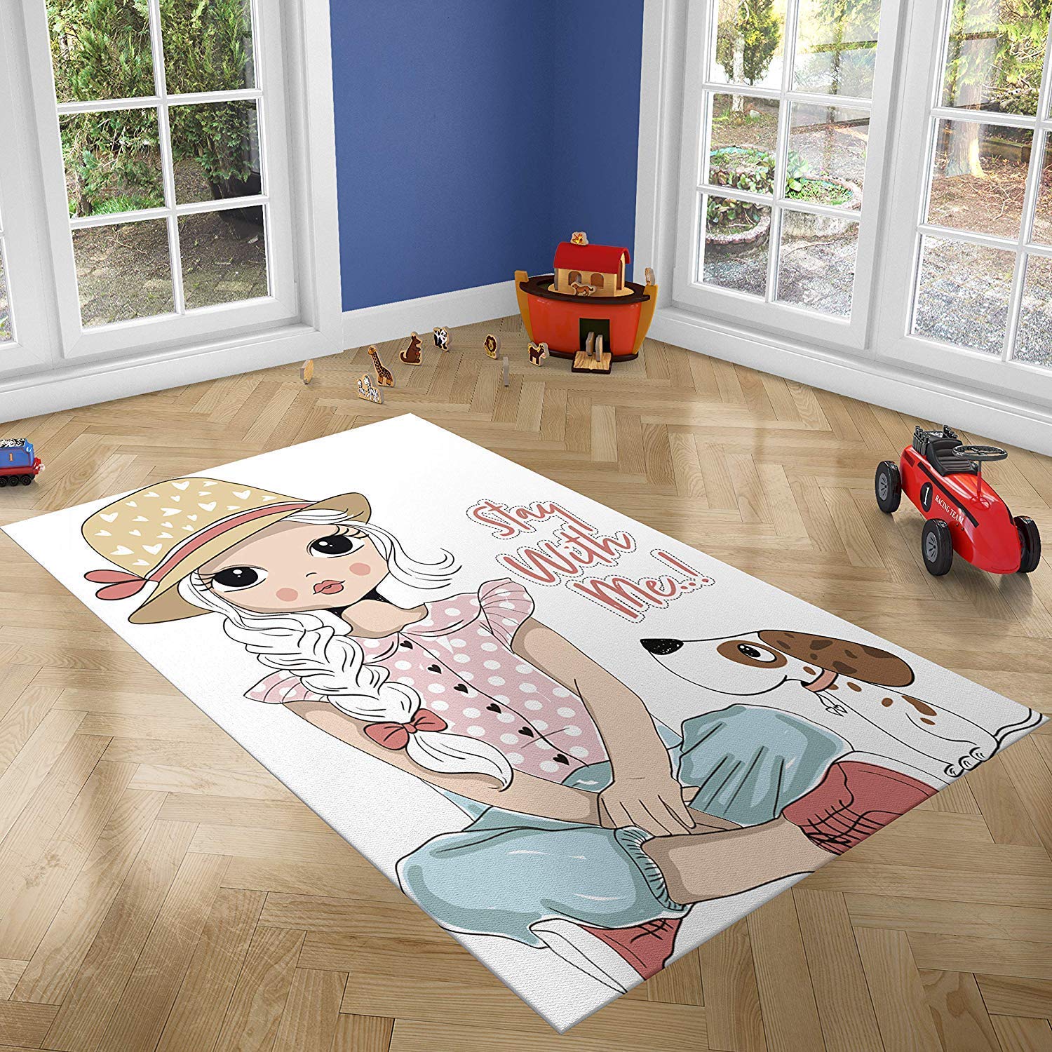 Oedim - Tappeto per Bambini Stay with Me, in PVC, 95 x 165 cm, Pavimento vinilico, Decorazione per la casa, Pavimento Sintetico, Pavimento Protettivo per Bambini