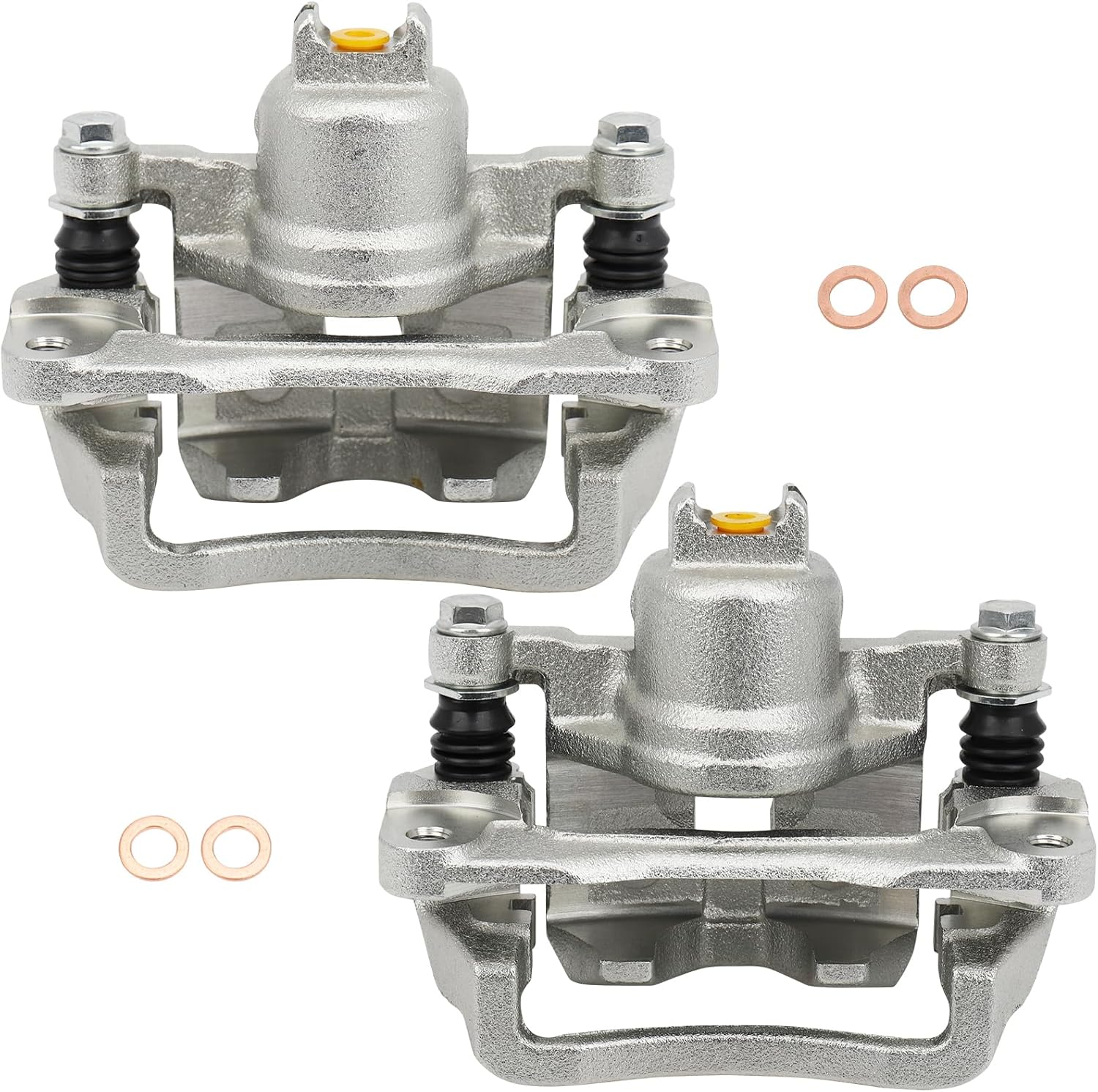 DRIVESTAR 2PCS 19B2066A 19B2067A Rear Driver Left Passenger Right Side Brake Caliper, fit 2005-2006 for Saab 9-2X, 2004-2008 for Subaru Forester, 2004-2007 for Impreza