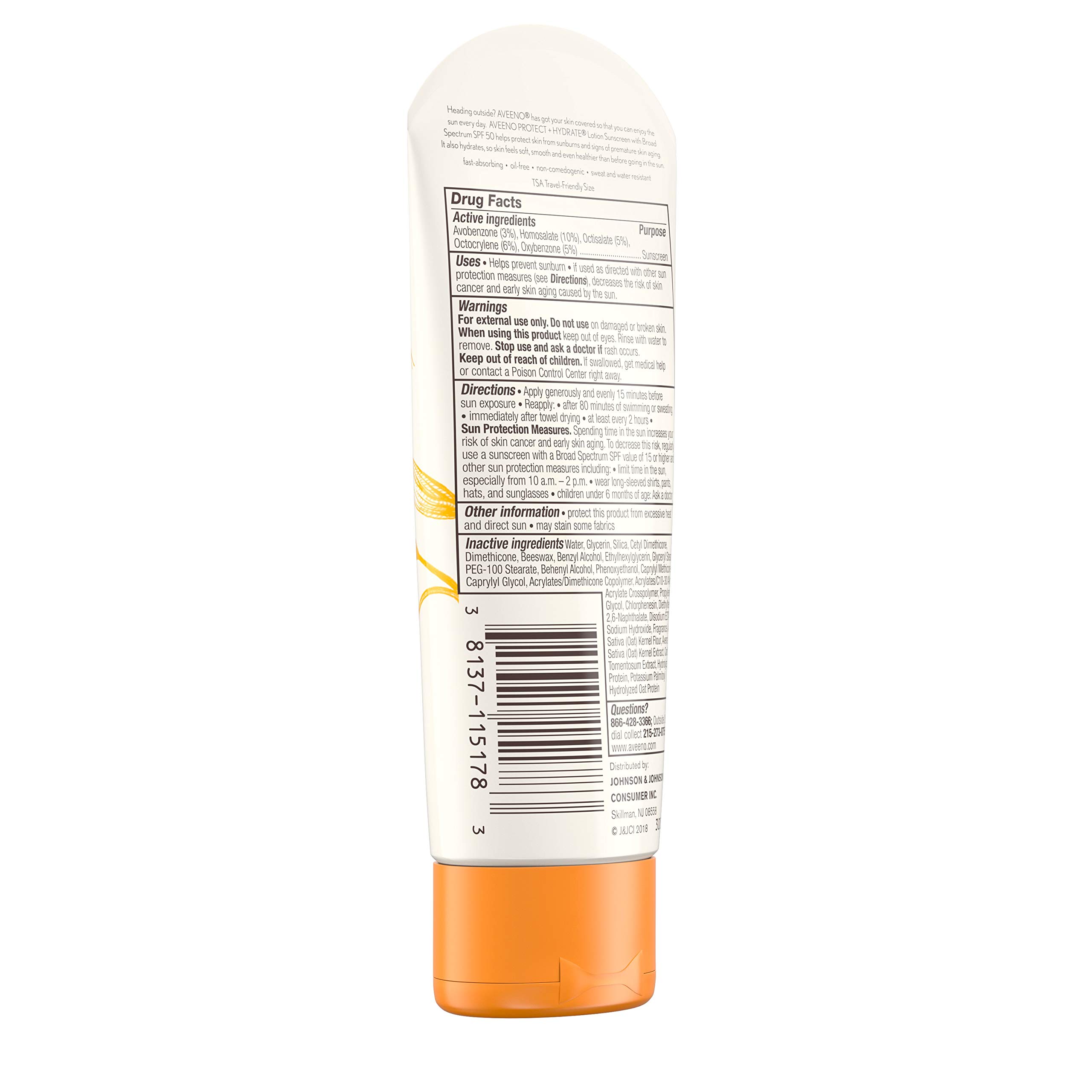Aveeno Protect + Hydrate Spf#50 Lotion 3oz by Aveeno