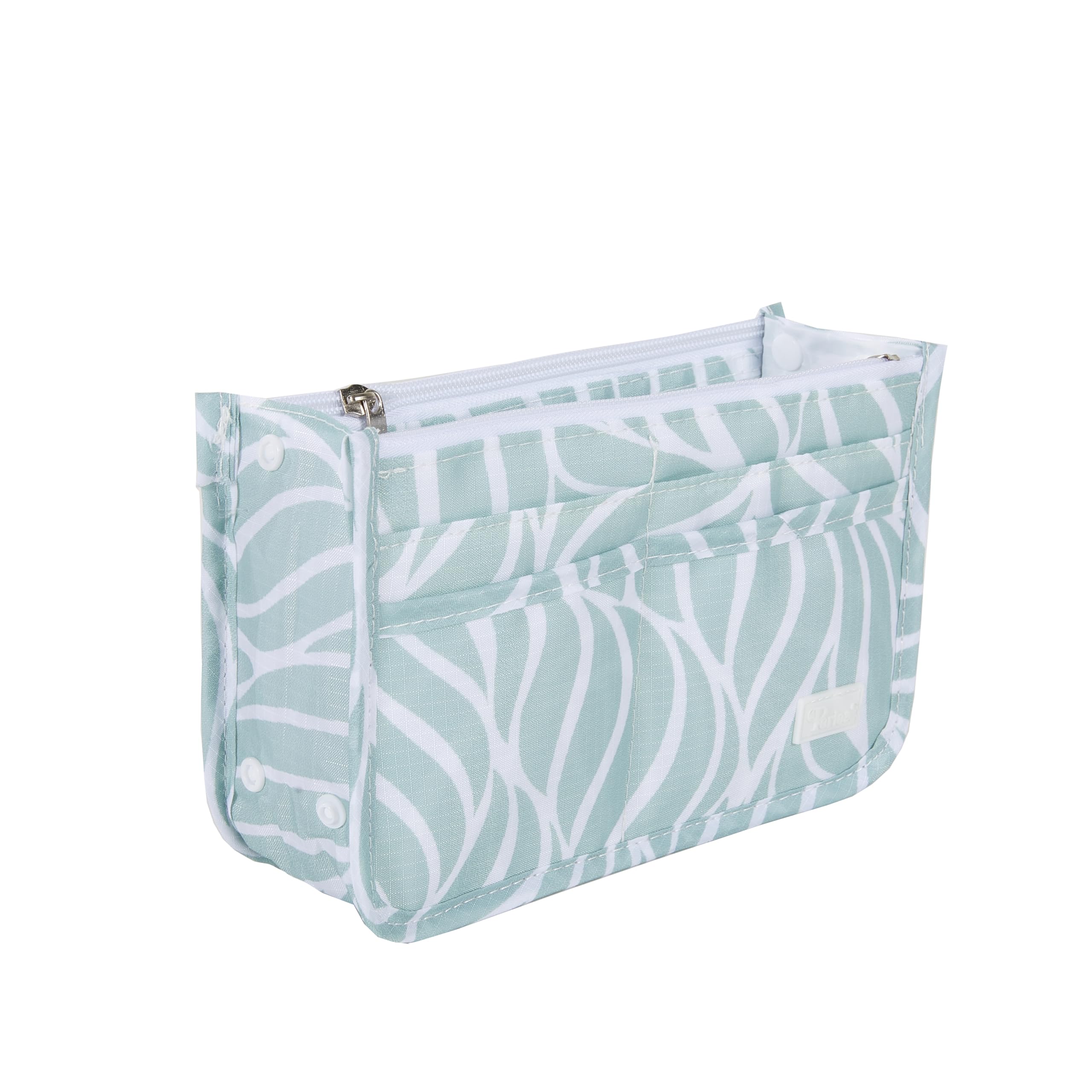 Periea 'Signature' Luxury Handbag Organiser Insert - 3 Sizes - (Seafoam Waves, Small)
