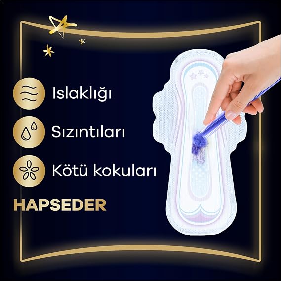 Orkid Ultra Hijyenik Ped Gece Ekstra (Boy 4) 5 Adet Ped