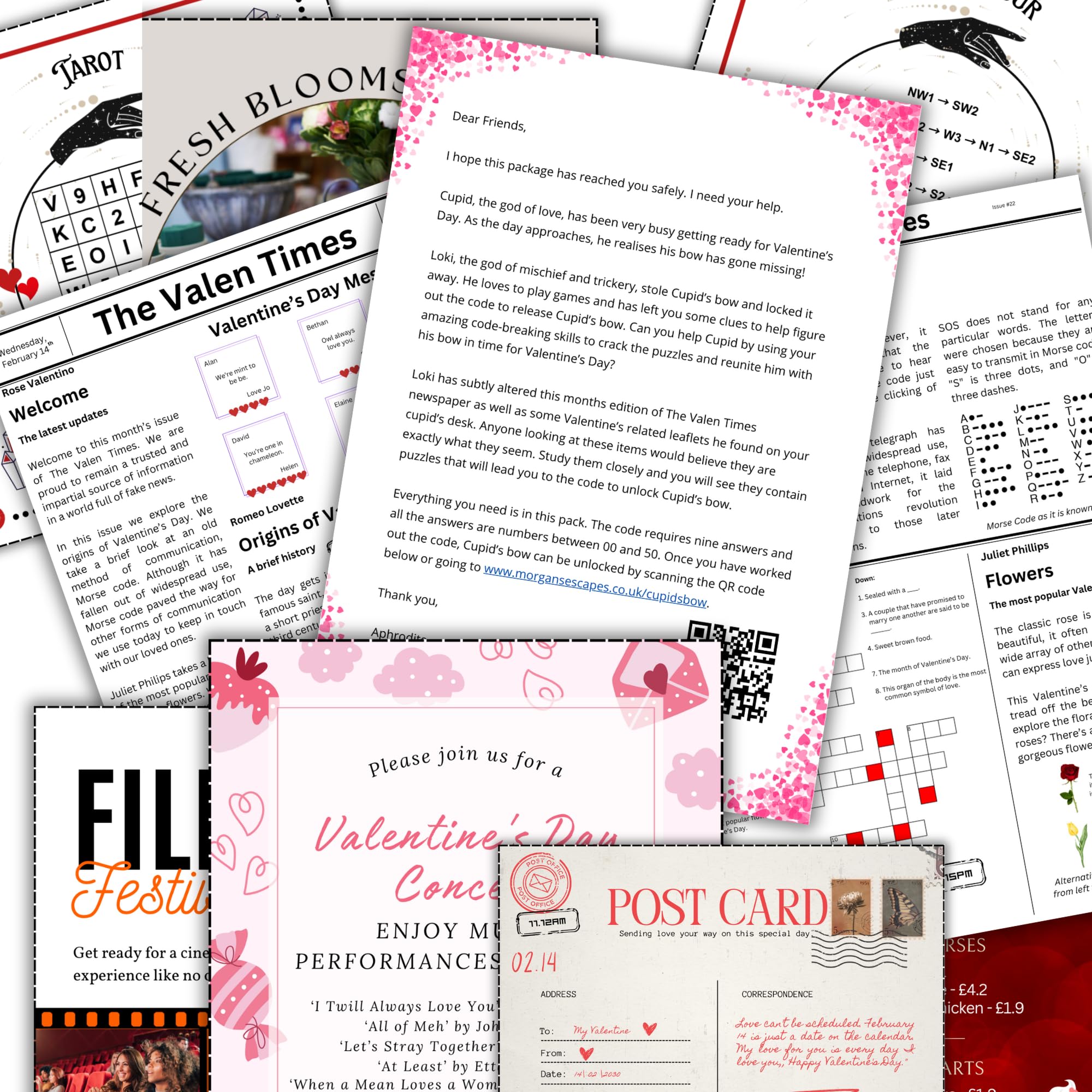 Valentine's Escape Room in an Envelope.