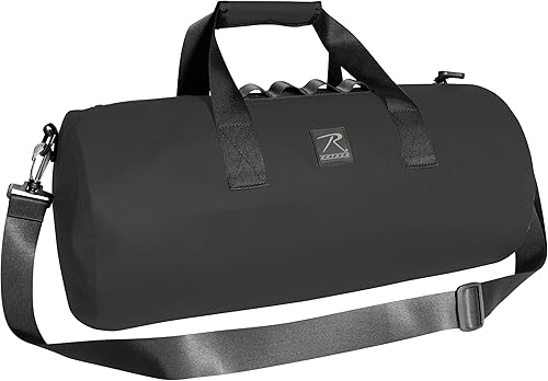 Rothco Waveguard - Bolsa de lona impermeable  Bolsa de lona para almacenamiento en seco, senderismo, canotaje, kayak, canoa, viajes, playa, Negro -,