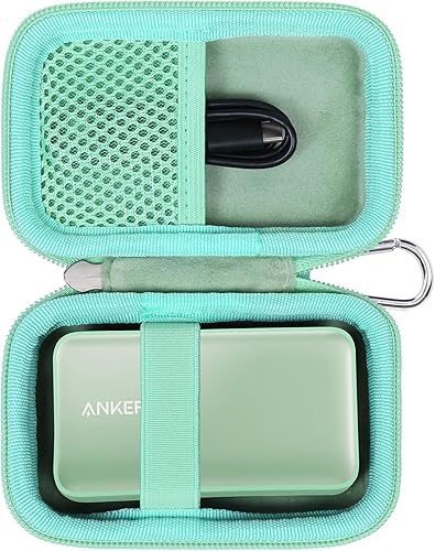 khanka Funda de viaje rĂgida de repuesto para banco de energĂa Anker 533, cargador portátil de 10000 mAh (PD 30 W máx.), solo funda (verde) khanka Funda de viaje rĂgida de repuesto para banco de energĂa Anker 533, cargador portátil de 10000 mAh (PD 30 W máx.), solo funda (verde)