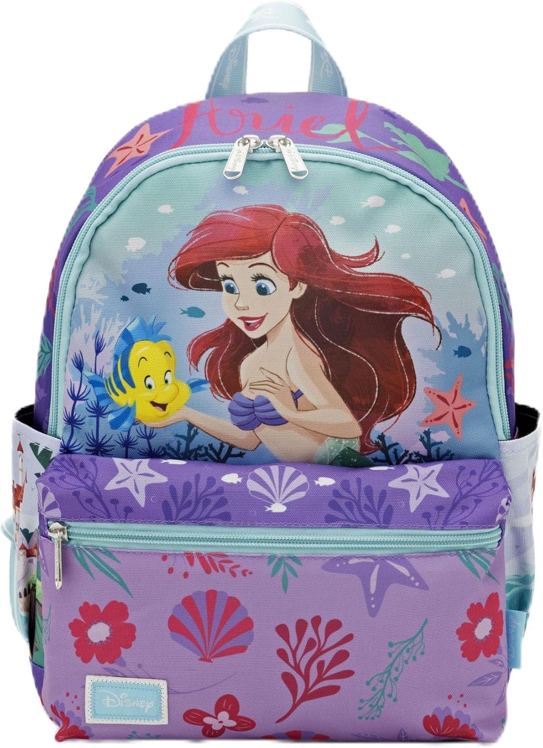 The Little Mermaid 13"" Nylon Daypack, Purple