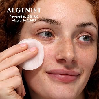 Algenist Genius Liquid Skin Resurfacing Face Toner - Gentle 2% BHA Liquid Exfoliant with Salicylic Acid & Collagen - Minimizes Pores, Firms & Smooths Fine Lines - Vegan Anti Aging Skin Care (3.4 oz)