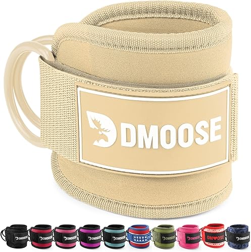 Miniatura 27 de DMoose - Correa de tobillo para máquina de cable, talla única, con acolchado de alta calidad, puños de tobillo para entrenamiento, entrenamiento