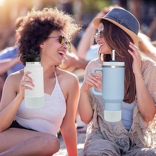 Vista 84 de HEYSKAY Protective Silicone Boot for Hydro Flask Water Bottle Wide Mouth Water Bottle Anti-Slip Silicone Boot Bottom Protector Water Bottle