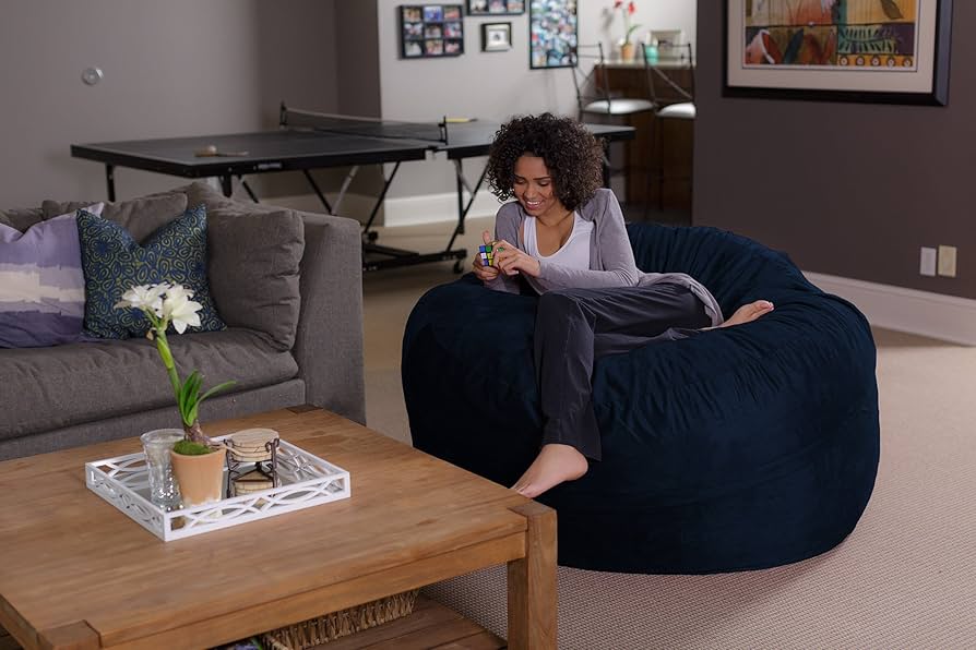 ソファサック(Sofa Sack) ウルトラソフト クッションチェア ネイビー Amazon｜ソファサック(Sofa Sack) ウルトラソフト クッション