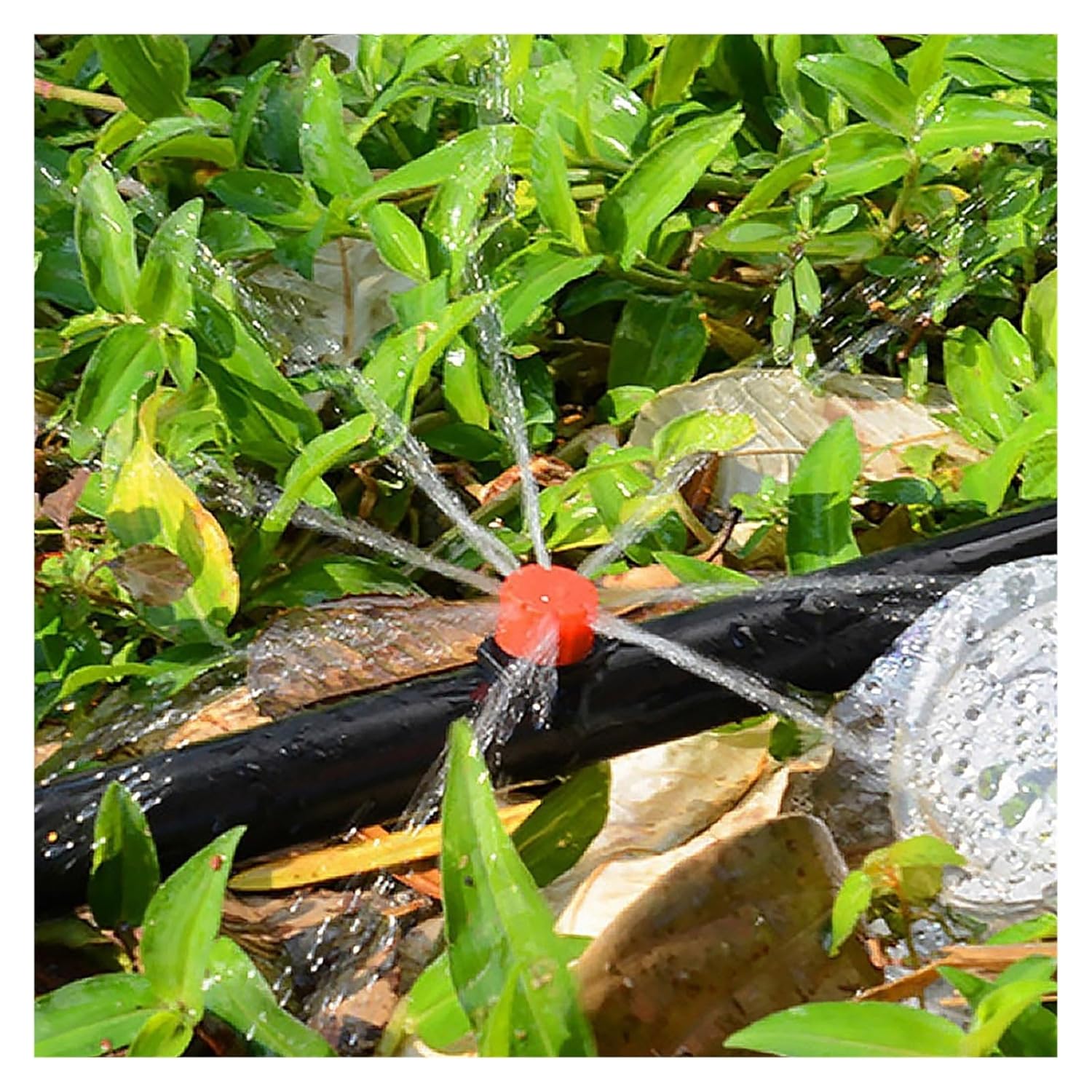 Adjustable Irrigation Drippers 100pcs Adjustable Garden Drip Irrigation Nozzle Dripper Watering Sprinkler Emitter Saving Kits Drops