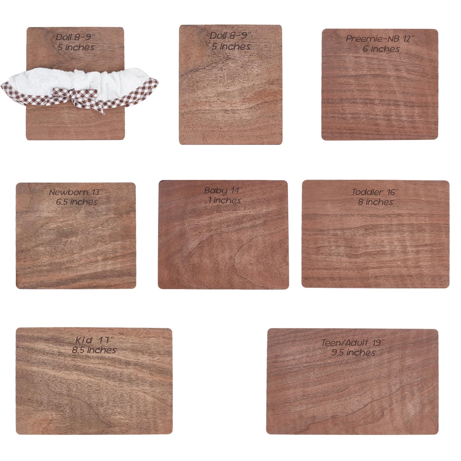 Guía de tamaño de diadema de madera para solucionar errores de corte en lazos de cabello