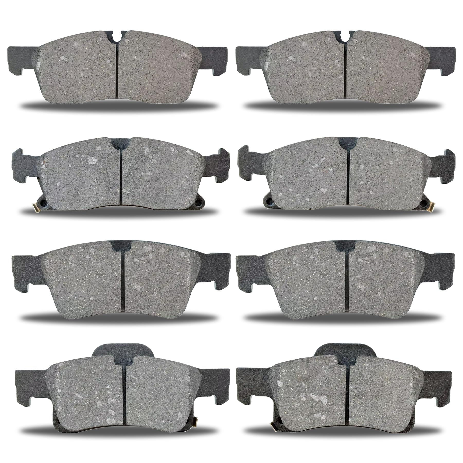 D1455 D1498 Front Rear Semi-metallic Brake Pads Compatible With Dodge For Durango 2011-2023,For Jeep Grand Cherokee 2011-2021