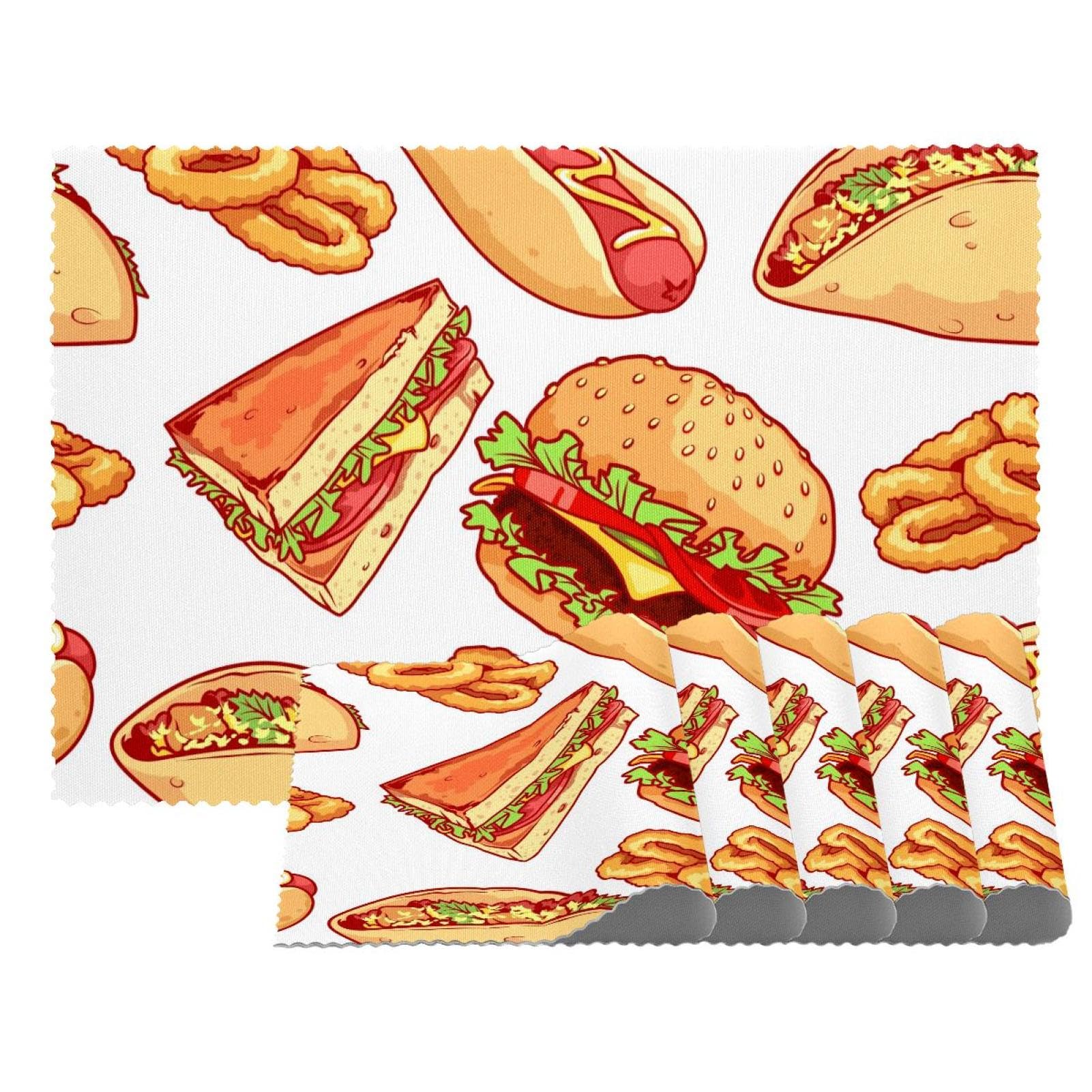 Set de table pour sandwich et frites, l'accessoire idéal pour vos soirées burgers en famille