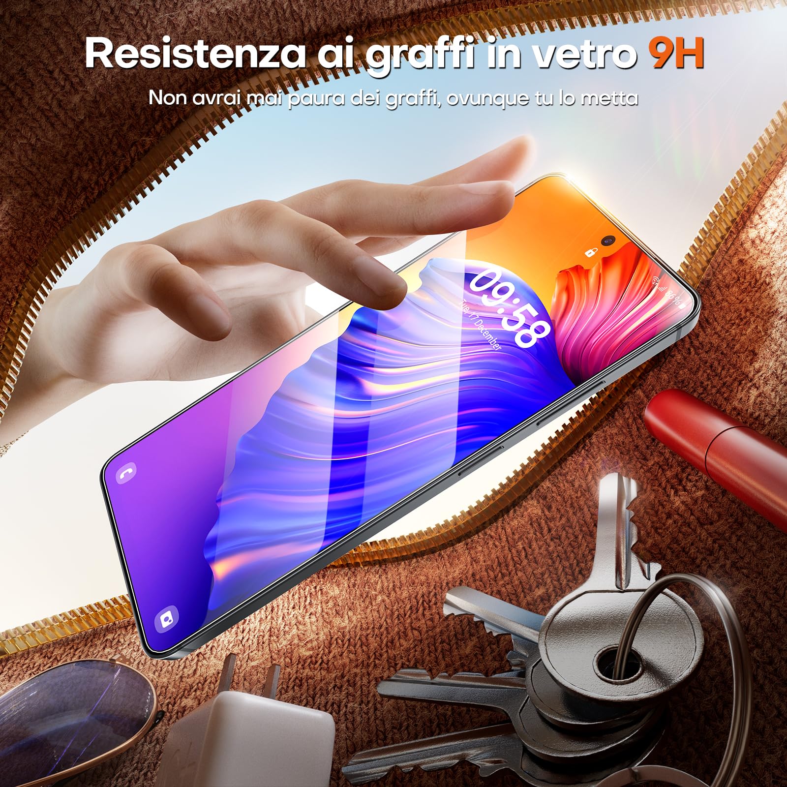 TOCOL Vetro Temperato per Samsung Galaxy S26 Ultra da 6,9 Pollici, Pellicola Protettiva Facile Installazionea, HD e Senza Bolle, Anti Graffio, Durezza 9H, Anti-Impronte, Compatibile con Cover, 2 Pezzi