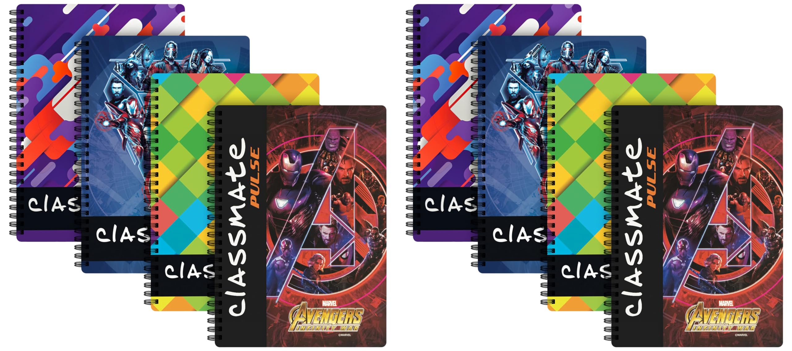 Classmate Pulse 1 Subject Notebook - 240mm x 180mm, Soft Cover, 180 Pages, Single Line, Pack of 8-image-48