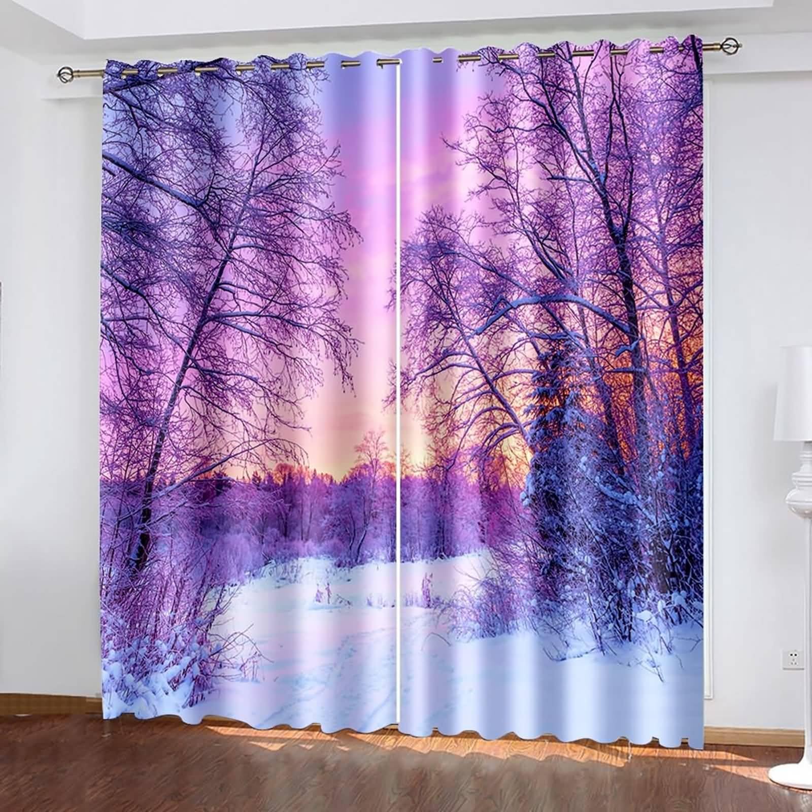 Rideaux occultants thermiques pour bloquer le froid et la lumière dans la chambre à coucher