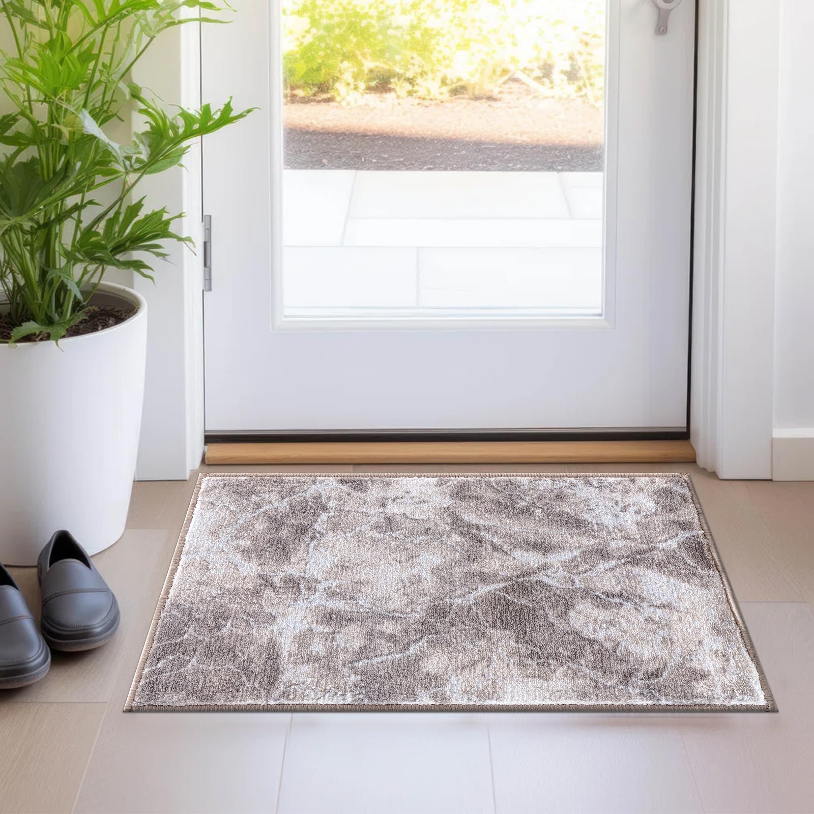 renoazul® Carpet Runners for Hallways Non-Slip Long & Wide Heavy-Duty Plain | 80 x 300 cm Super Absorbent Indoor Stair Carpet and Kitchen Anti-slip Floor Mats - Greeky Rug - Grey & Black — view 78