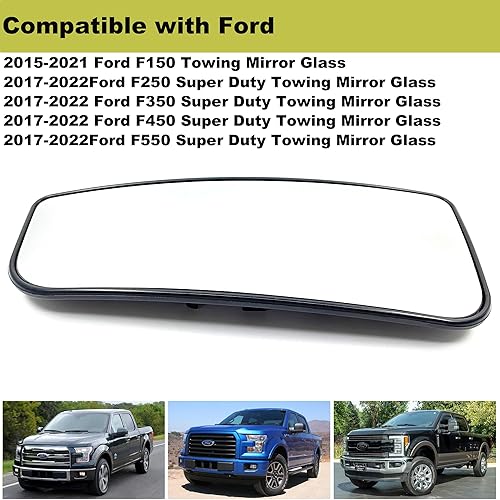 Miniatura 2 de FL3Z17K707V - Espejo retrovisor inferior calentado para el lado izquierdo del conductor para Ford F150 F250 F350 F450 F550 Super Duty 2015-2022