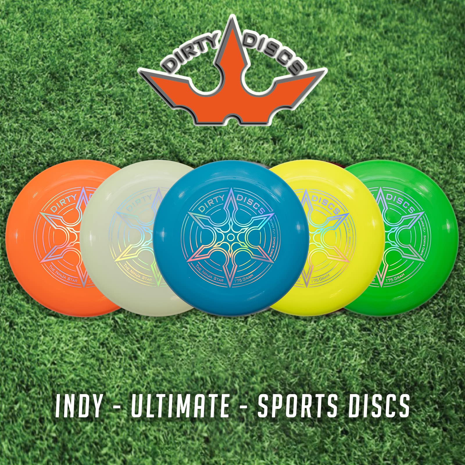 Indy Dirty Disc Frisbee 175 g Professionale Blu