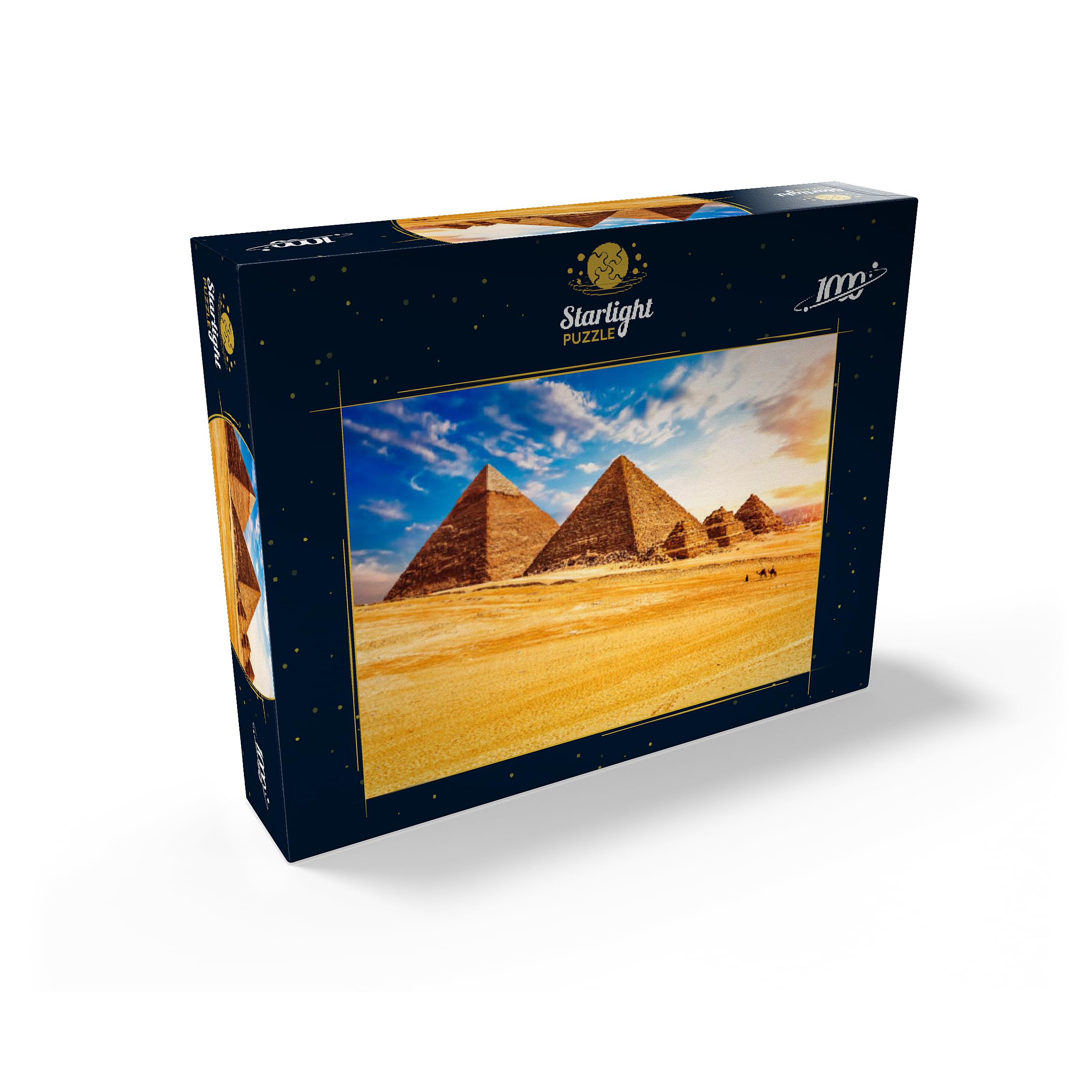 Amazon | The Pyramids in The Sunny Giza 砂漠エジプト - プレミアム