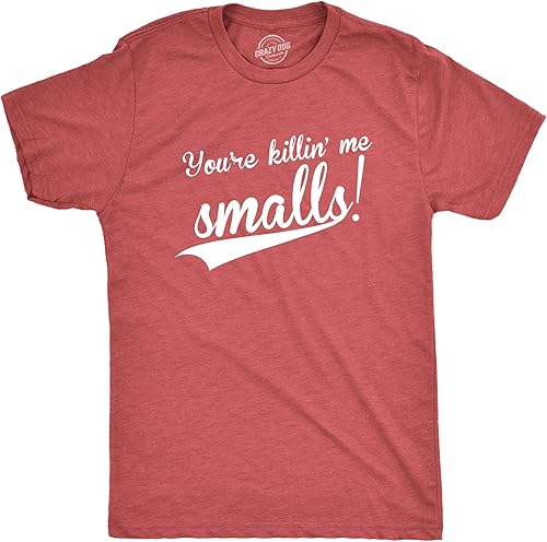 Crazy Dog - Camiseta de béisbol vintage divertida para hombre con texto en inglés "You're Killing Me"