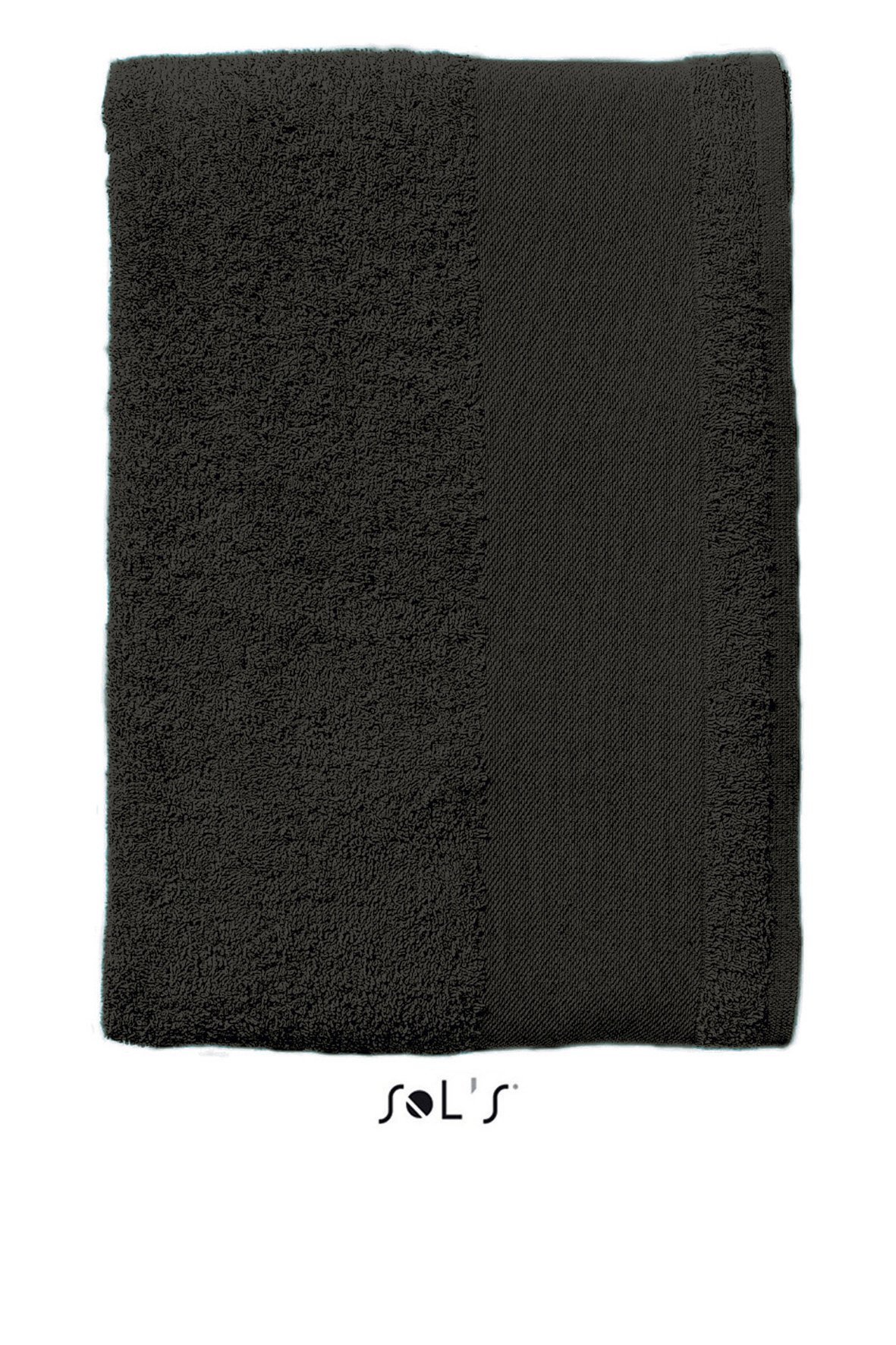 Serviette de mains absorbante Sol's Island 50 noire pack de 3