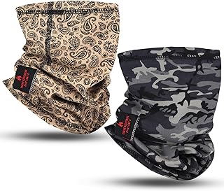 FR Neck Gaiter Fire Resistant Face Mask for Emergency Prep, Wildfire Safety - Moisture-Wicking Cotton ASTM Certified