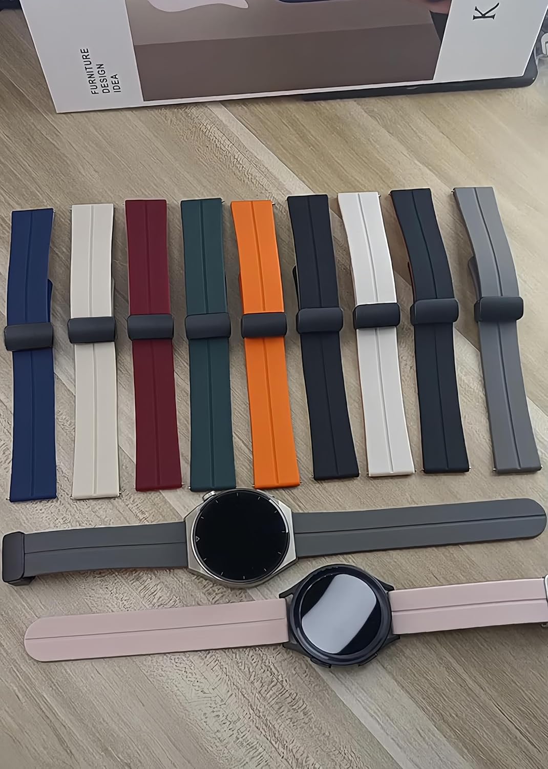 Magnetic Watch Band 22mm 20mm 19mm 18mm 16mm With Quick Release Soft Silicone Sport Watch Band for Men Women, Magnetic Silicone Replacement Strap - Image 4