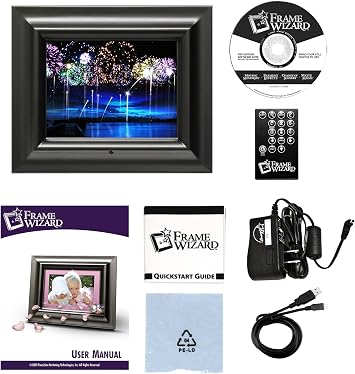 8-Inch Digital Picture Frame Includes MatteMagic, ElementEffects, and MovingMemories (Black)