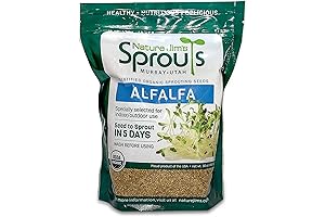 Nature Jim's Premium Organic Alfalfa Sprouts Seeds for Sandwiches