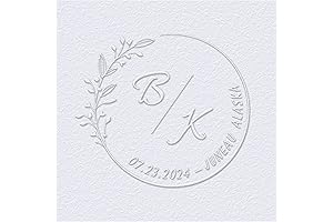 Personalized Wedding Embosser, Customized Embosser Stamp with Intricate Floral Design