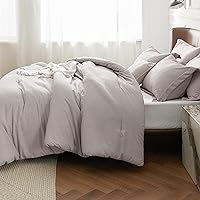 Vista 123 de Bedsure - Juego de edredón tamaño matrimonial de 3 piezas, teñido catiónico azul marino, ropa de cama para todo el año, 1 edredón de 82 x 86