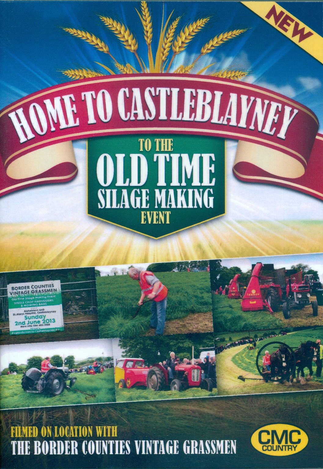 Castleblayney Silage Making Event: cuadro decorativo vintage de maquinaria agrícola antigua
