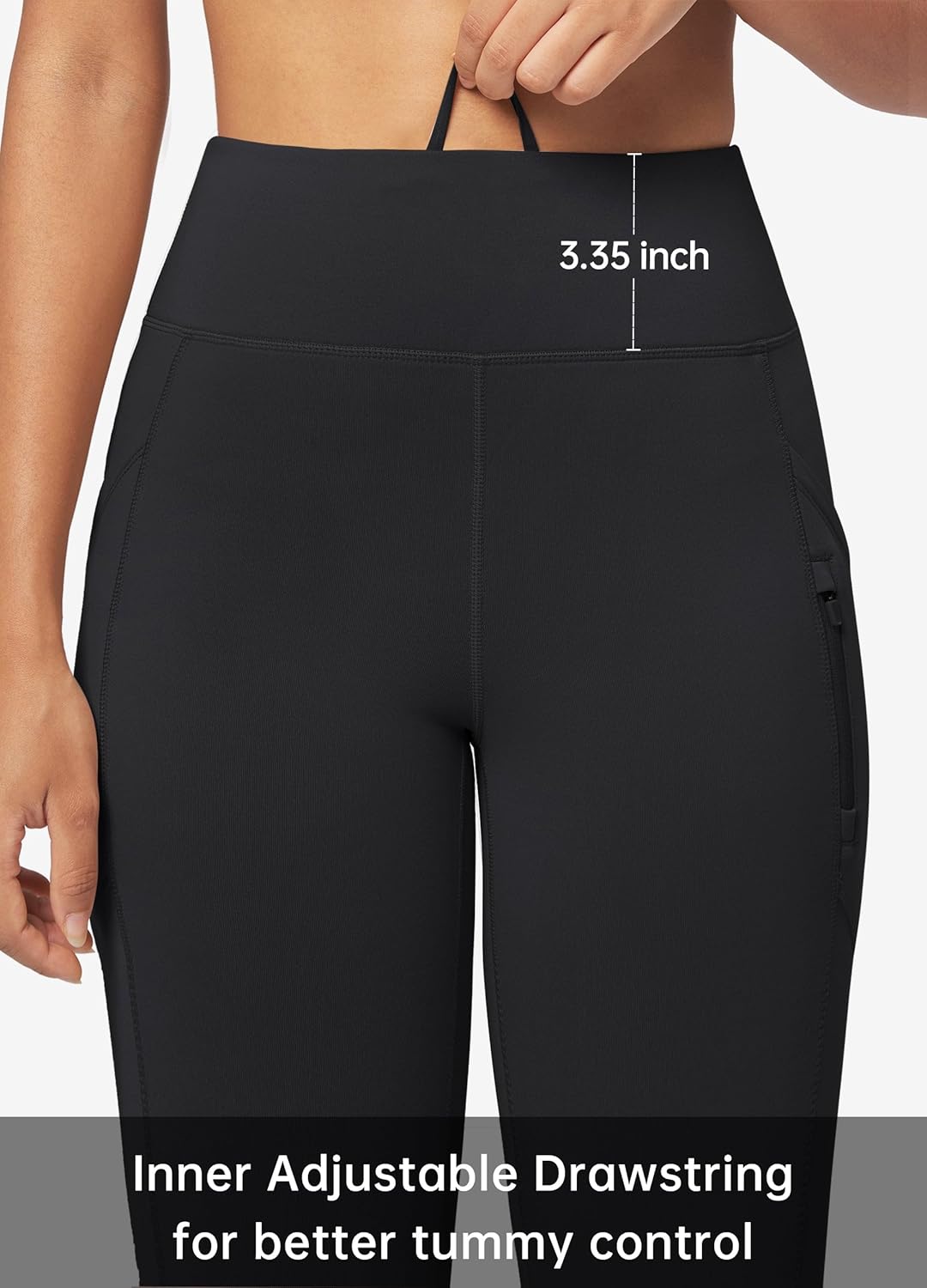 Willit Women's Fleece Lined Pants Thermal Leggings Winter Bootcut Yoga Pants Zipper Pockets Flare High Waist Water Resistant - Image 6