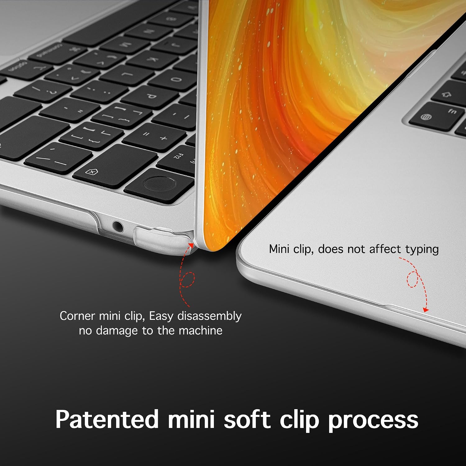 for 2026 MacBook Air 13-inch Laptop Case M5 2026 M4 2025 M3 2024 M2 2022 Release Model A3449 A3240 A3113 A2681, Hard Shell Cover for MacBook Air 13.6 inch, Swirling Rainbow