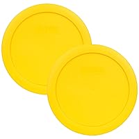 Vista 4 de Pyrex 7201-PC - Tapas de plástico para almacenamiento de alimentos de 4 tazas, color azul oscuro, hechas en EE. UU. - Paquete de 3