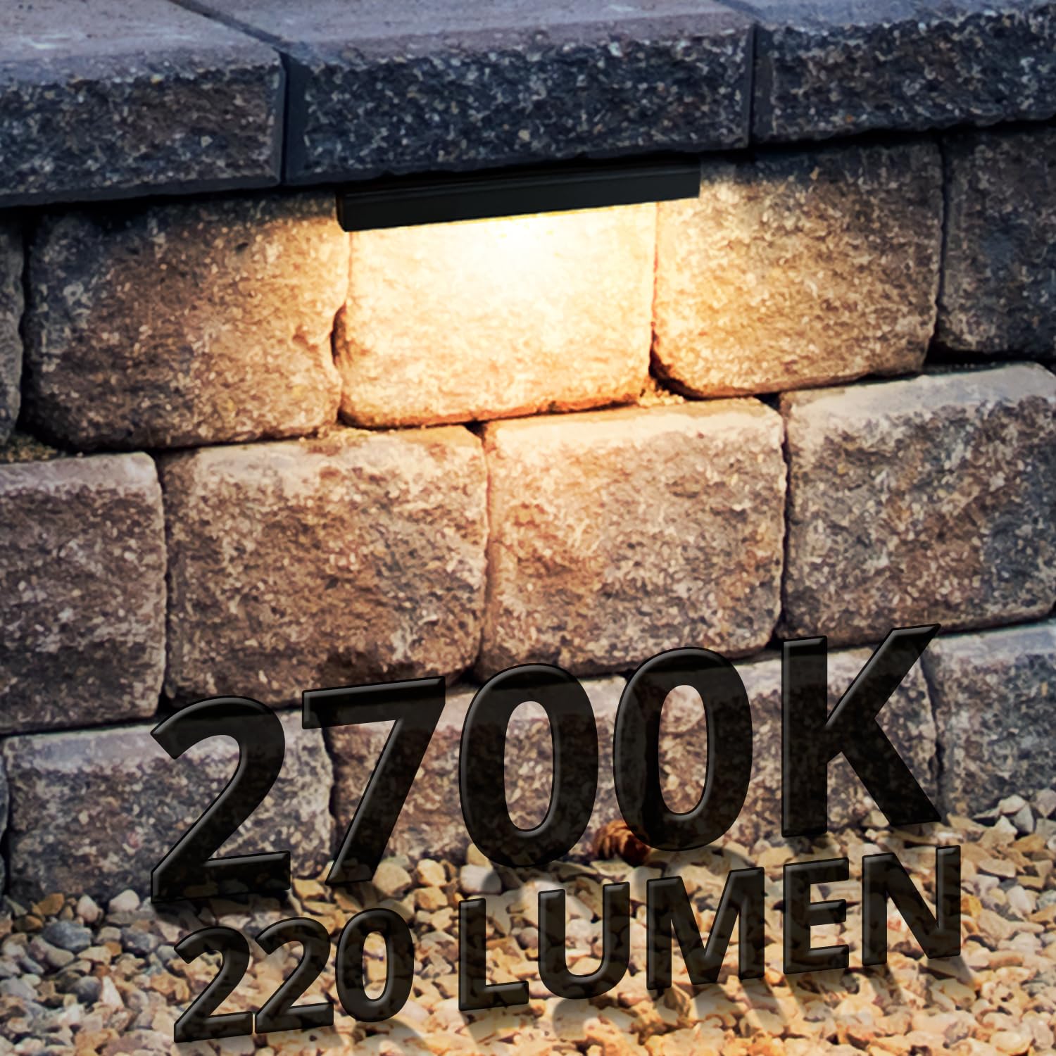 Snapklik.com : 6.8 Inches LED Hardscape Lights, Low Voltage Retaining ...