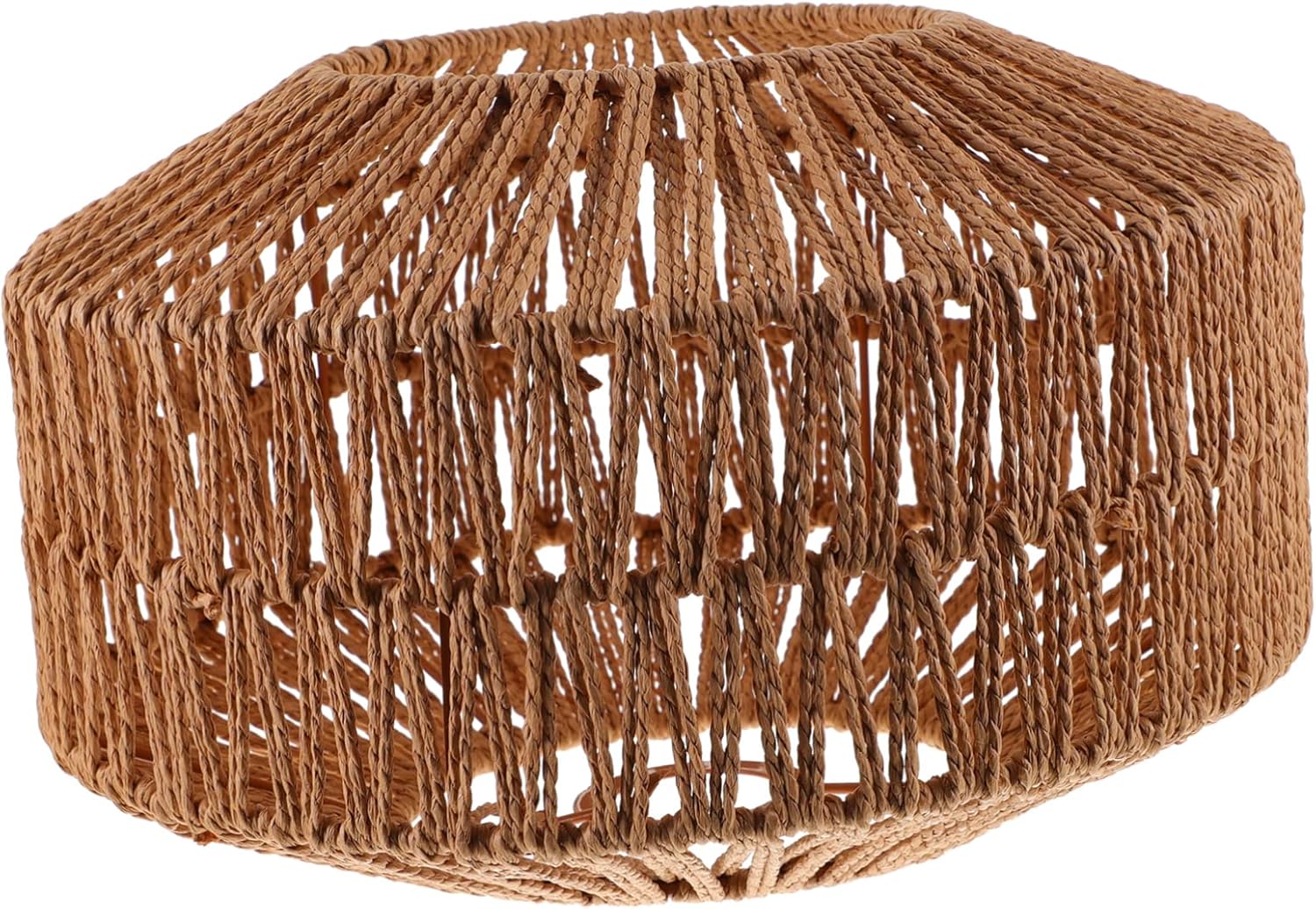 Amosfun Hanging Paper Ceiling Light Cover Vintage Industrial Style Lampshade for Bedroom Decor Fixture