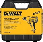 DEWALT Corded Drill, 8.0-Amp, 3/8-Inch, Variable Speed Reversible, Mid-Handle Grip (DWD115K)