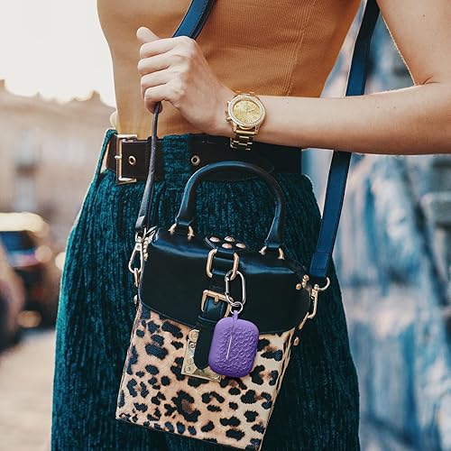 Vista 348 de Funda para Airpods de 2ª y 1ª, silicona suave, leopardo, compatible con Apple AirPods de 2ª/1ª generación de carga con llavero, a prueba de golpes