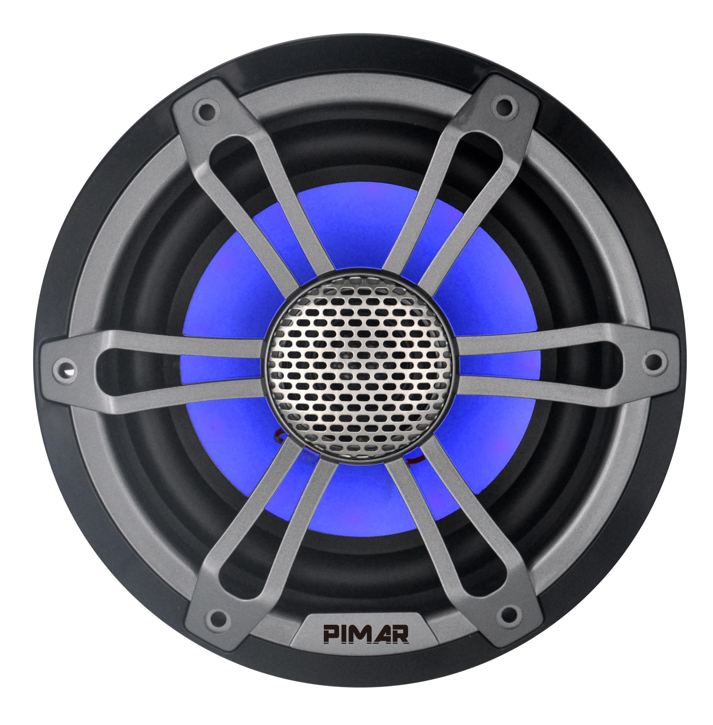 PIMAR Coppia di casse altoparlanti marine 150W LED barca gommone nautica accessori (2 CASSE)