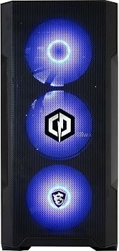 CyberPowerPC x MSI PBM Gaming PC - AMD Ryzen 5 7500F, Nvidia RTX 5060, 16GB RAM, 1TB NVMe SSD, 850W PSU, Wi-Fi, Windows 11, Forge M100R