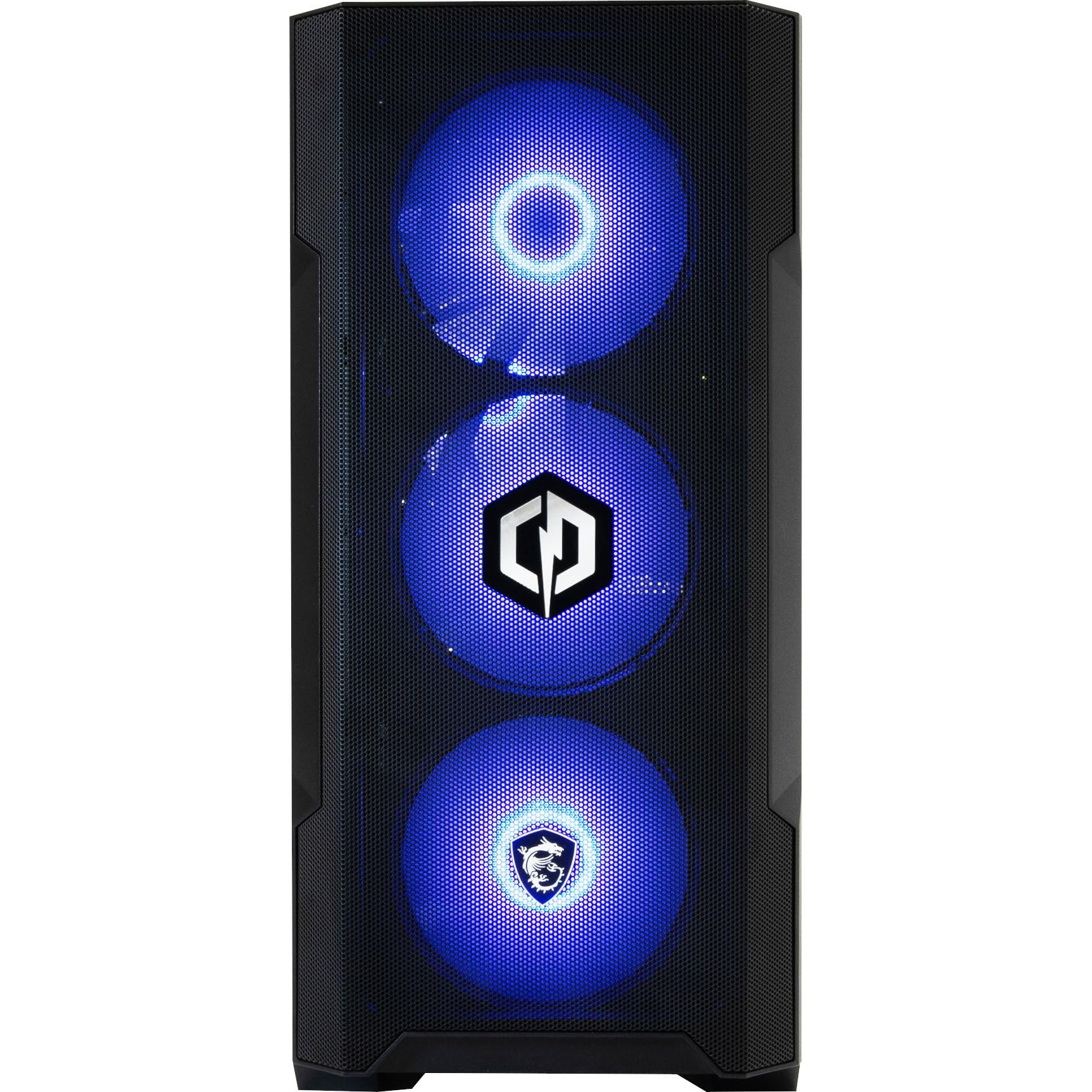 CYBERPOWERPC x MSI PBM Gaming PC - AMD Ryzen 5 7500F, Nvidia RTX 5060 Ti, 16 GB de RAM, 1 TB NVMe SSD, 850 W PSU, Wi-Fi, Windows 11, Forge M100R